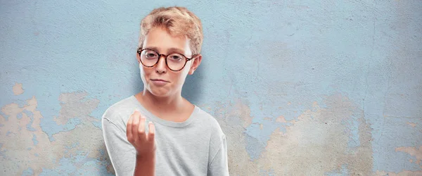 Young Blonde Handsome Boy Looking Sad Worried Absolutely Empty Handed — Stock Photo, Image