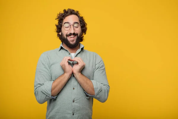 Young Bearded Businessman Expressing Concept — Stock Photo, Image