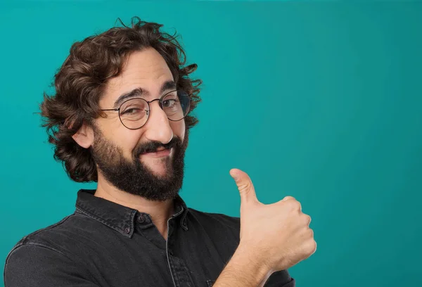 Young Cool Bearded Man Posing — Stock Photo, Image