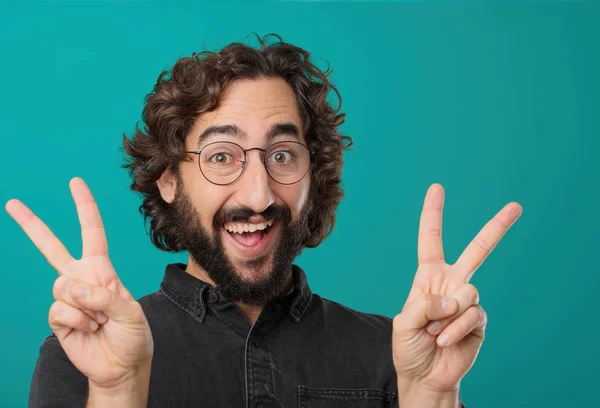 Young Cool Bearded Man Posing — Stock Photo, Image