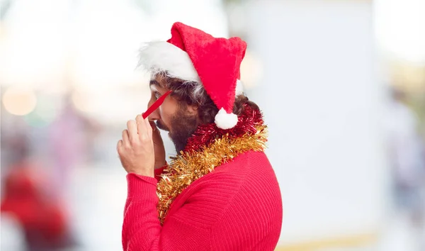 모자에 크리스마스 — 스톡 사진