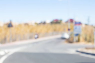 Odaklanmamış arka plan. Yol konsepti.