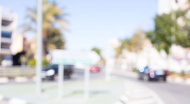 Odaklanmamış arka plan. Yol konsepti.