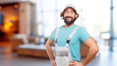 gururlu poz profesyonel ressam