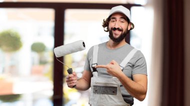 Yetişkin profesyonel ressam işaret