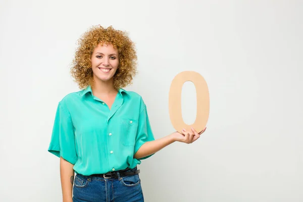 Young Pretty Afro Woman Excited Happy Joyful Holding Number — Stock Photo, Image