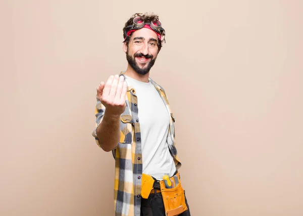 Joven Ama Llaves Sintiéndose Feliz Exitoso Seguro Frente Desafío Diciendo — Foto de Stock