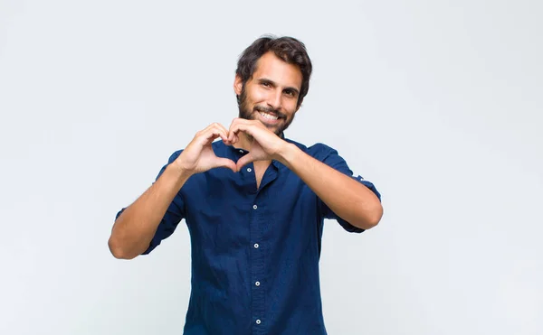 Young Latin Handsome Man Feeling Tired Stressed Anxious Frustrated Depressed — Stock Photo, Image