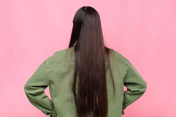 Aziatische Jonge Vrouw Gevoel Verward Vol Twijfels Vragen Afvragen Met — Stockfoto