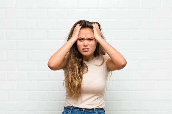 Sentirse Frustrado Molesto Enfermo Cansado Fracasar Harto Tareas Aburridas Aburridas —  Fotos de Stock