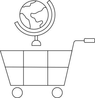 Tramvay simgesi ve siyah çizgileri olan beyaz arkaplan simgesi.