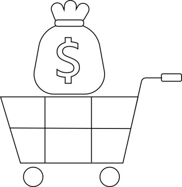 Tramvay simgesi ve siyah çizgileri olan beyaz arkaplan ikonu.