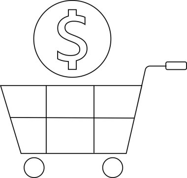 Tramvay simgesi ve siyah çizgileri olan beyaz arkaplan simgesi.