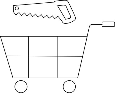 Tramvay simgesi ve siyah çizgileri olan beyaz arkaplan simgesi.