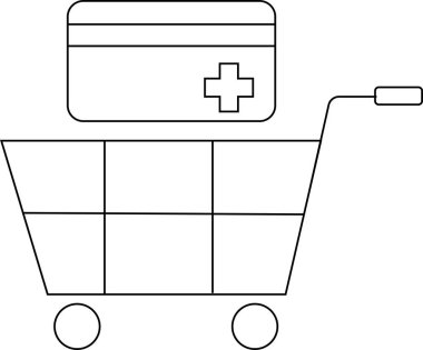 Tramvay simgesi ve ATM kartı simgesi beyaz arkaplan. Siyah çizgileri var.