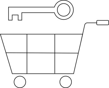 Tramvay simgesi ve siyah çizgileri olan beyaz arkaplan simgesi.