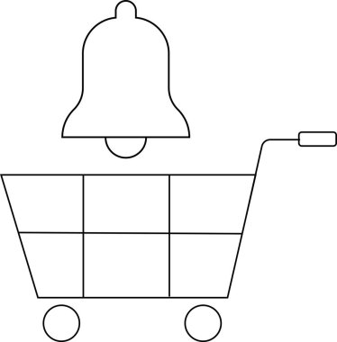 Tramvay simgesi ve beyaz arkaplan ikonu. Siyah çizgileri var.