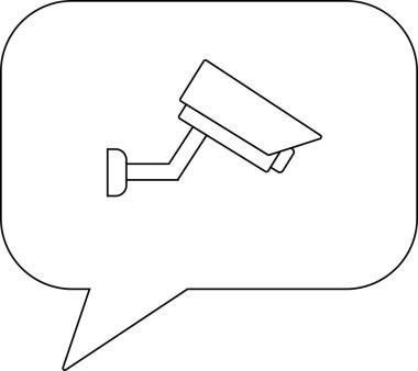 Sohbet simgesi ve siyah çizgileri olan beyaz arkaplan simgesi.