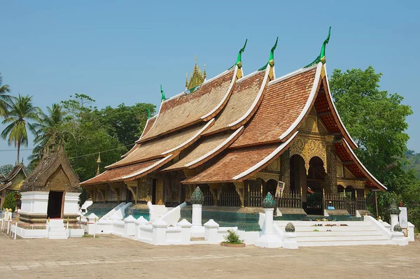 Λουάνγκ Πραμπάνγκ Λάος Απριλίου 2012 Wat Xieng Thong Βουδιστικός Ναός — Φωτογραφία Αρχείου