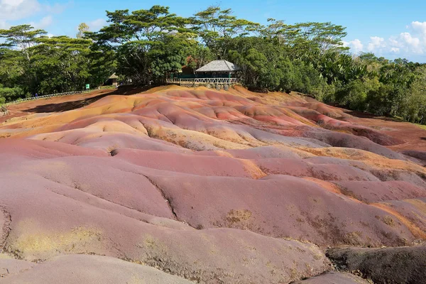 Unique Seven Coloured Earths Chamarel Mauritius Island — Stock Photo, Image