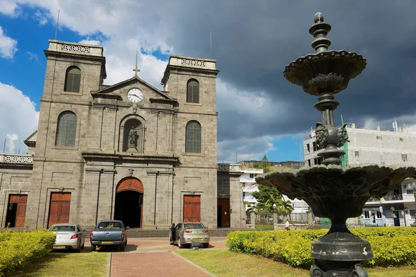 Port Louis Mauricio Noviembre 2012 Exterior Iglesia Inmaculada Concepción Port — Foto de Stock