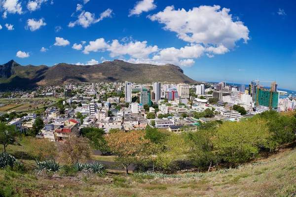 Port Louis Mauritius November 2012 View Downtown Fort Adelaide Hill — Stock Photo, Image