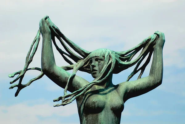 Осло Норвегия Июля 2006 Года Скульптура Известного Художника Густава Вигеланда — стоковое фото