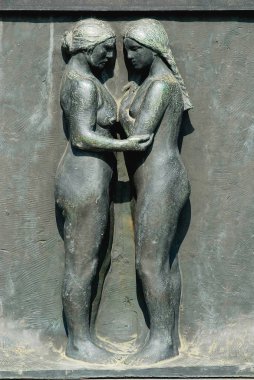 Oslo, Norveç - 06 Temmuz 2006: ünlü sanatçı Gustav Vigeland şık Park Oslo, Norveç tarafından yapılan kısma.