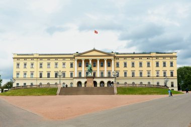 Oslo, Norveç - 08 Haziran 2010: Kraliyet Sarayı inci ile