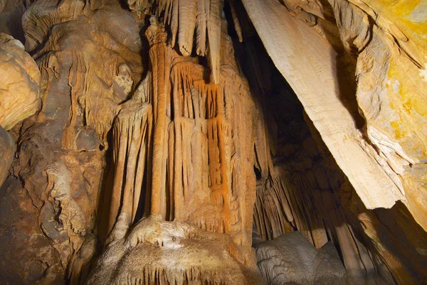 Grotta Calcarea Gosu Danyang Corea Del Sud Chiamato Palazzo Sotterraneo — Foto Stock