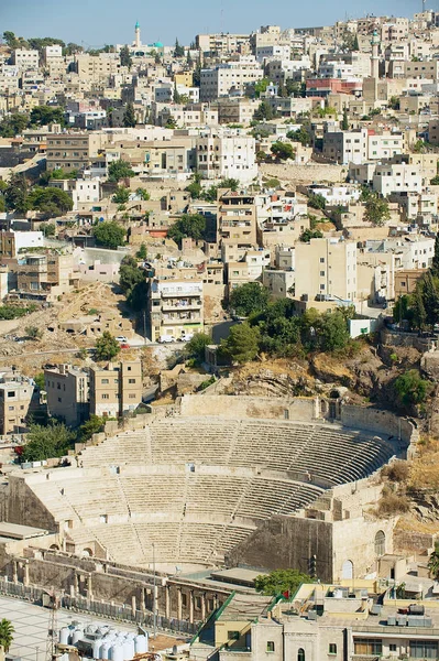 Amman Giordania Agosto 2012 Antico Teatro Romano Amman Giordania — Foto Stock