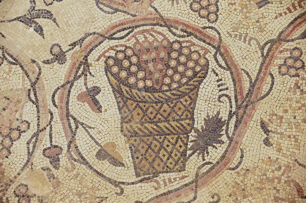 Antiguo Mosaico Del Suelo Romano Iglesia San Stevens Sitio Arqueológico — Foto de Stock
