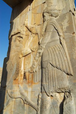 Şiraz, Iran - Haziran 19, 2007: Şiraz, İran'ın Persepolis kalıntıları, kısma. Persepolis Unesco Dünya Mirası Sit alanı olan. 
