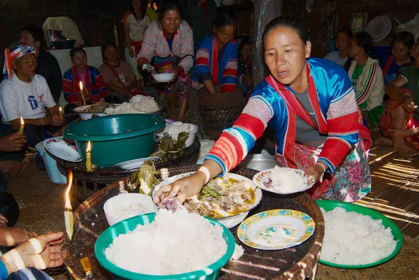 Mae Hong Son Thailand November 2008 Oidentifierade Personer Lahu Muser — Stockfoto