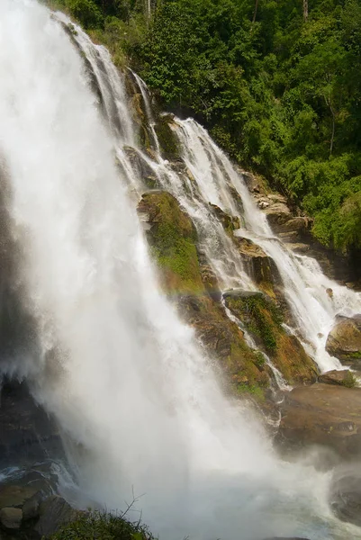Wachiran Wasserfall Einem Dschungel Doi Inthanon Nationalpark Chiang Mai Thailand — Stockfoto