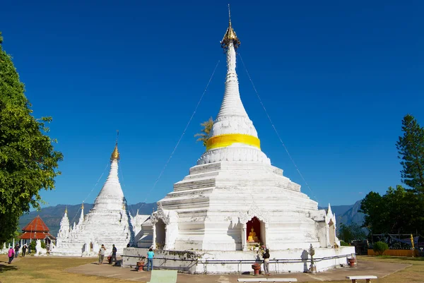 Mae Hong Son Thailand Listopada 2008 Świątynia Wat Phra Doi — Zdjęcie stockowe