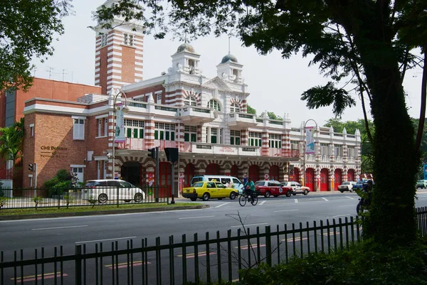 Singapur Singapur Sierpnia 2008 Widok Ulicę Dworca Ogień Singapur Singapore — Zdjęcie stockowe