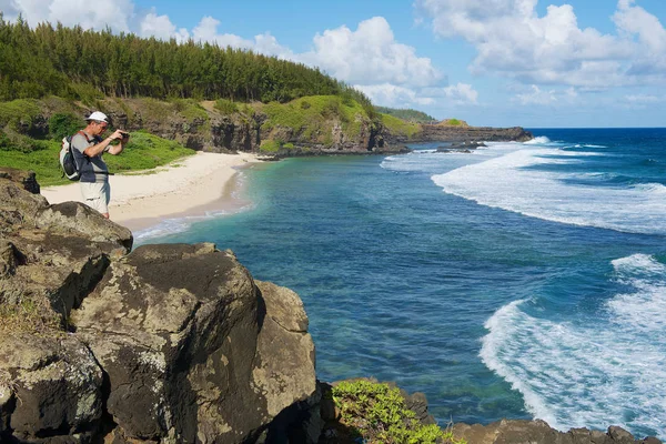 Gris Gris Maurice Décembre 2012 Touriste Non Identifié Prend Une — Photo