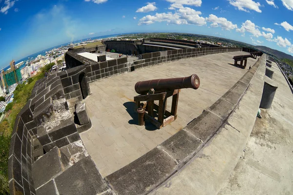 Port Louis Mauritius October 2012 Old Cannons Fort Adelaide Port — Stock Photo, Image