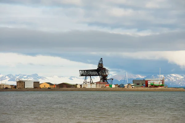 Longyearbyen Norge September 2011 Visa Att Arctic Sea Port Den — Stockfoto