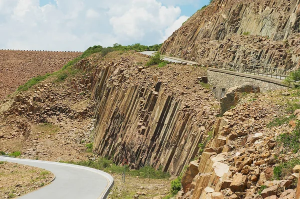 Hexagonal Columns Volcanic Origin Hong Kong Global Geopark Hong Kong — Stock Photo, Image