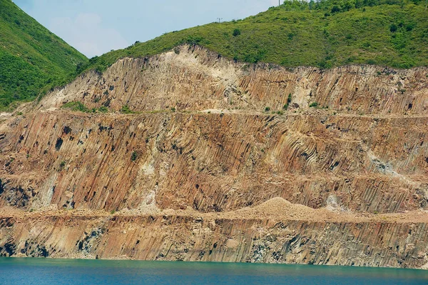 Hexagonal Columns Volcanic Origin Hong Kong Global Geopark China Hong — Stock Photo, Image