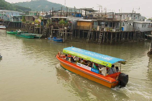 Hong Kong China September 2012 Unidentified Tourists Enjoy Boat Trip — Stock Photo, Image