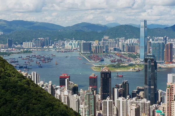 Hong Kong China Setembro 2012 Vista Para Edifícios Modernos Cidade — Fotografia de Stock