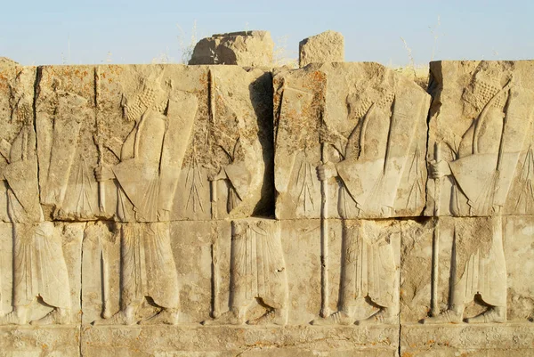 Lapos-: Persepolis, Shiraz, Iránban romjai. Persepolis található az Unesco Világörökség. — Stock Fotó