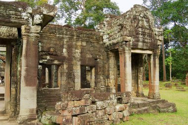 Siem Reap, Kamboçya Banteay Kdei Tapınağı kalıntıları. 