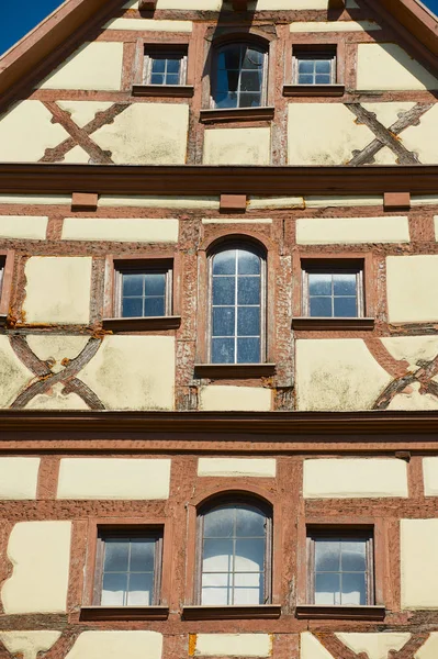 Rothenburg Der Tauber Niemcy Września 2010 Zabytkowy Drewniany Budynek Szkieletowy — Zdjęcie stockowe