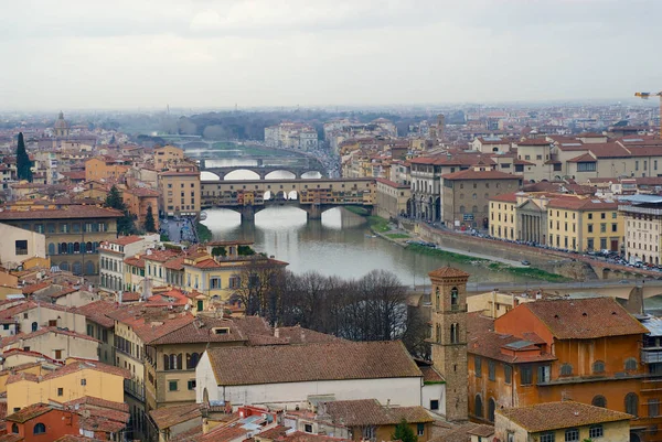 Floransa Italya Mart 2007 Floransa Italya Arno Nehri Genelinde Ponte — Stok fotoğraf