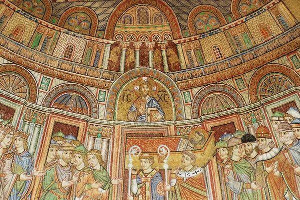 İsa Pantokrator, mozaik San Marco Bazilikası Venedik, İtalya. UNESCO Dünya Miras Listesi. — Stok fotoğraf