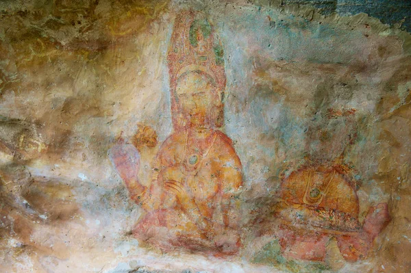 シギリヤ スリランカ 2011年5月20日 スリランカ シギリヤのシギリヤ岩の古代絵画 シギリヤはユネスコの世界遺産に登録されています — ストック写真